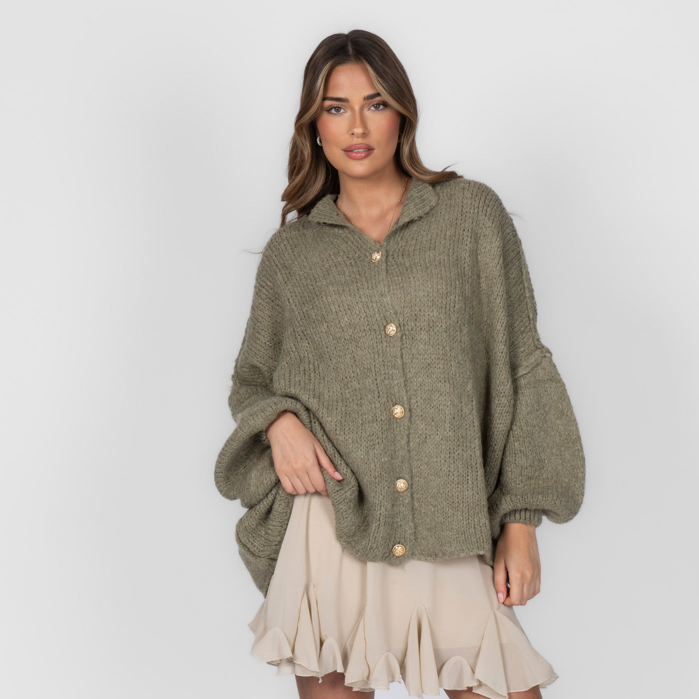 Elena | Oversize Pleteni Kardigan
