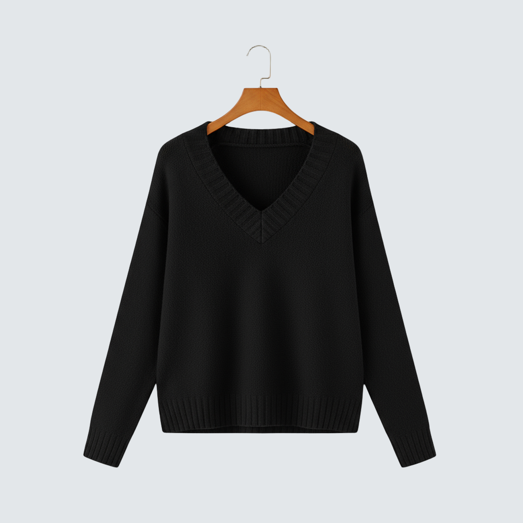 Adéla | Elegantni džemper s V-izrezom