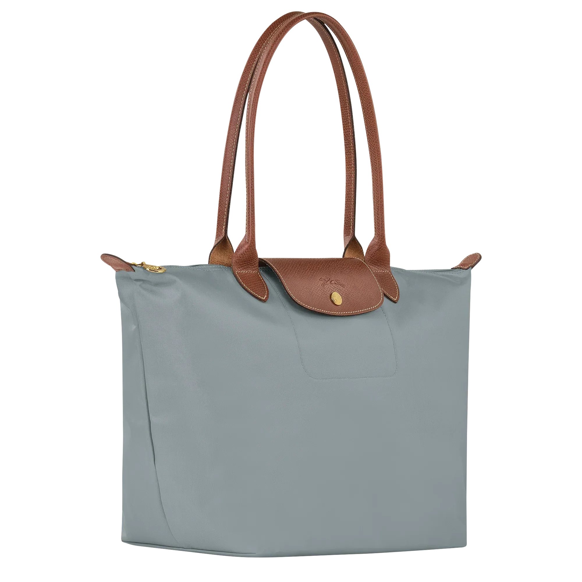 Longchamp - Velika Le Pliage torba, čelična