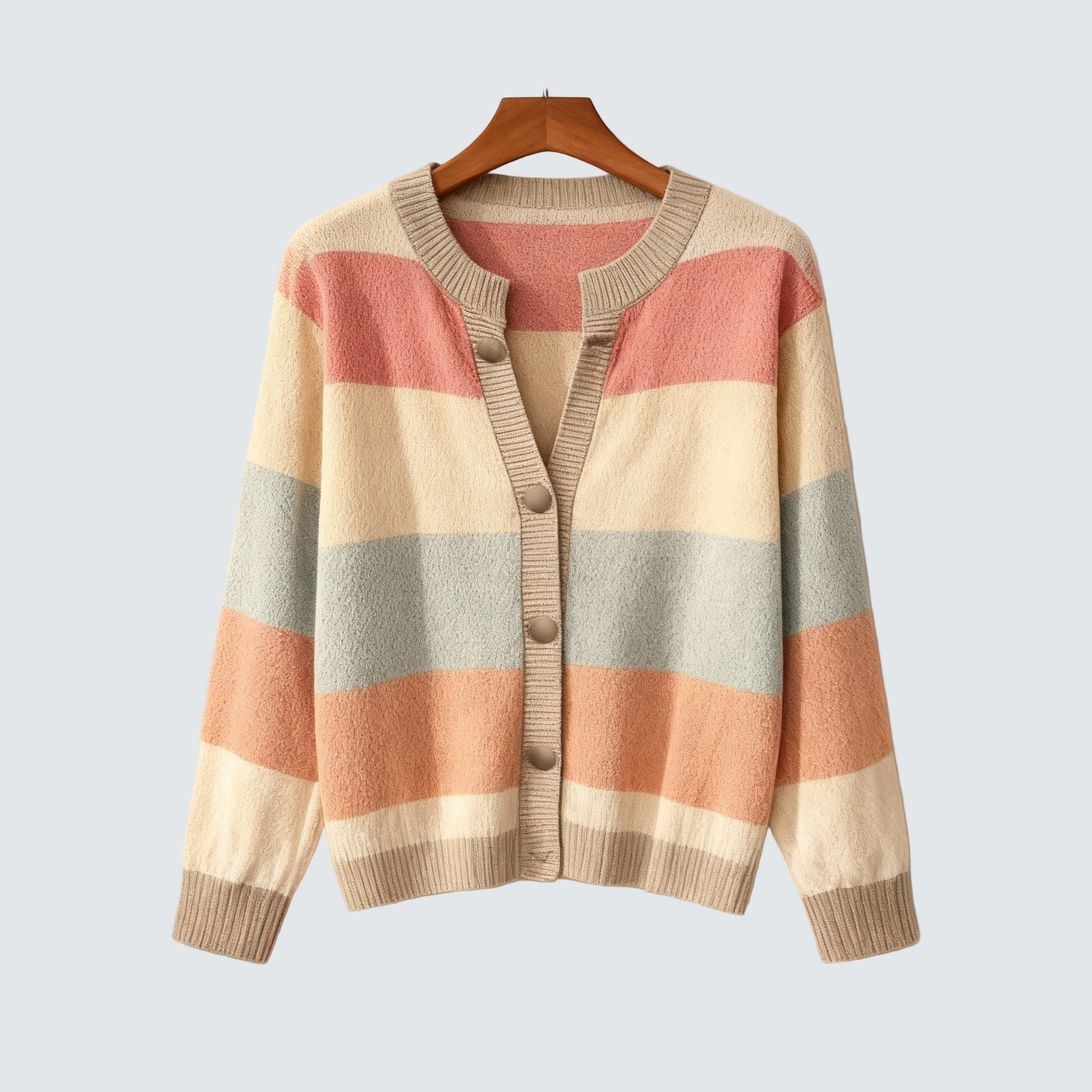 Lenka | Elegantni prugasti kardigan