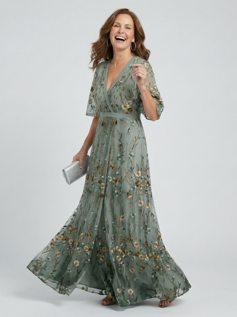 Aleksandra  | Halter Bloom Flow Maxi Haljina