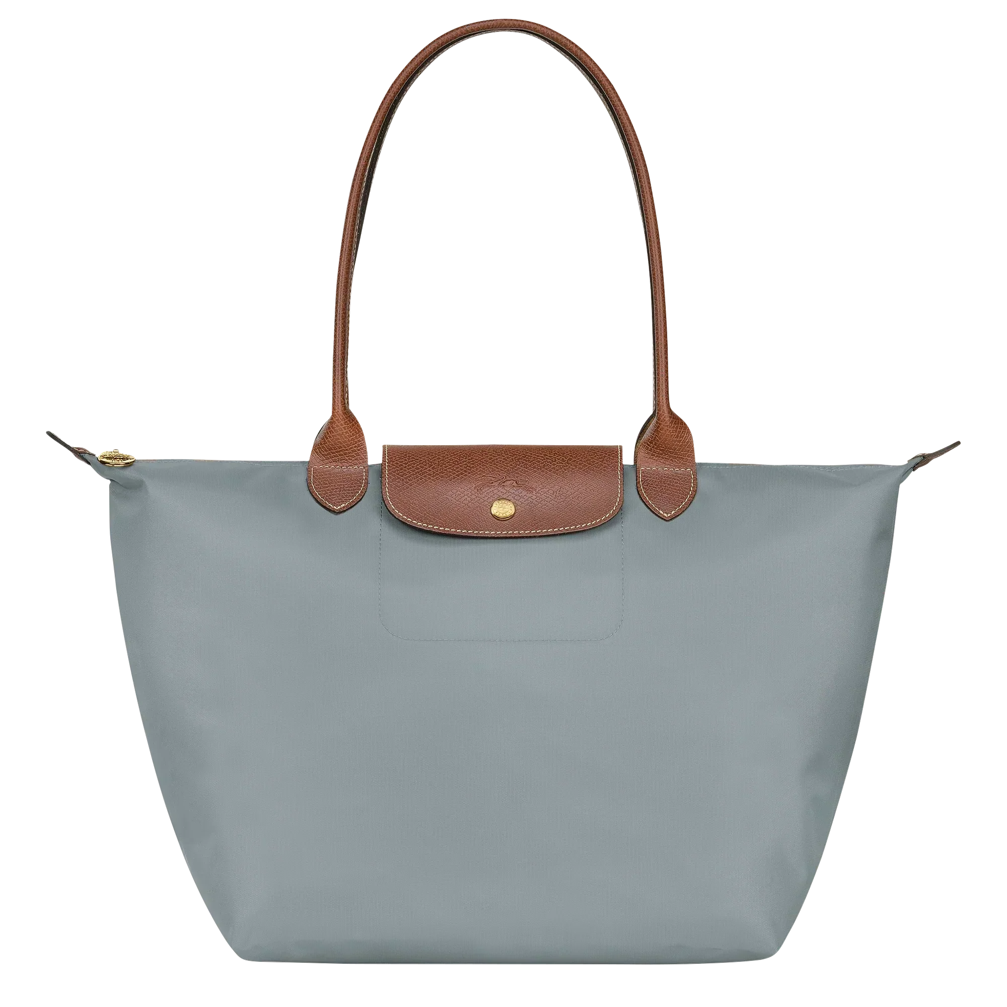 Longchamp - Velika Le Pliage torba, čelična